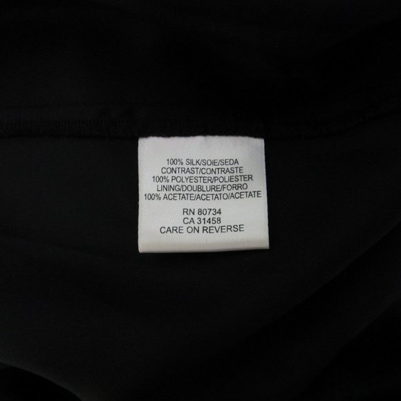 BCBG MaxAzria Black Silk Strapless Tiered Ruffle Formal Semi Midi Dress Size 4 - Picture 8 of 11